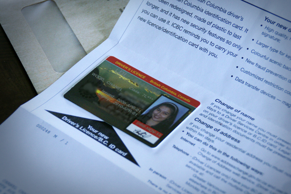 A picture of my drivers license!