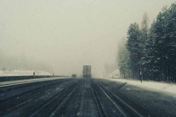 Snowy roads